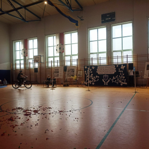 na miasteczku rowerowym 