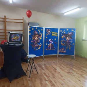 przygotowania do pokazu 