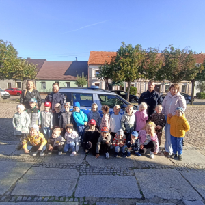 "Wiewiórki" biorą udział w akcji bezpieczna droga do przedszkola 