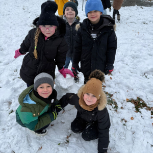 Pierwszy śnieg wiewiórek