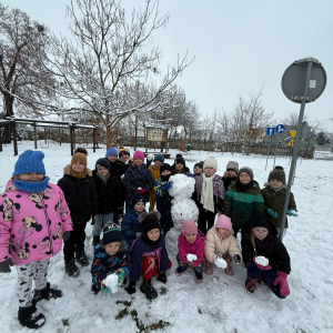 Pierwszy śnieg wiewiórek