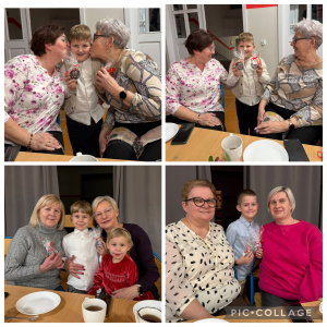 Wręczenie upominków przez dzieci z grupy „Wiewiórki”