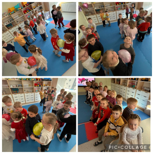 .W naszej sali było dużo  ruchu, śmiechu i dobrej zabawy autor: Maria Sierakowska 